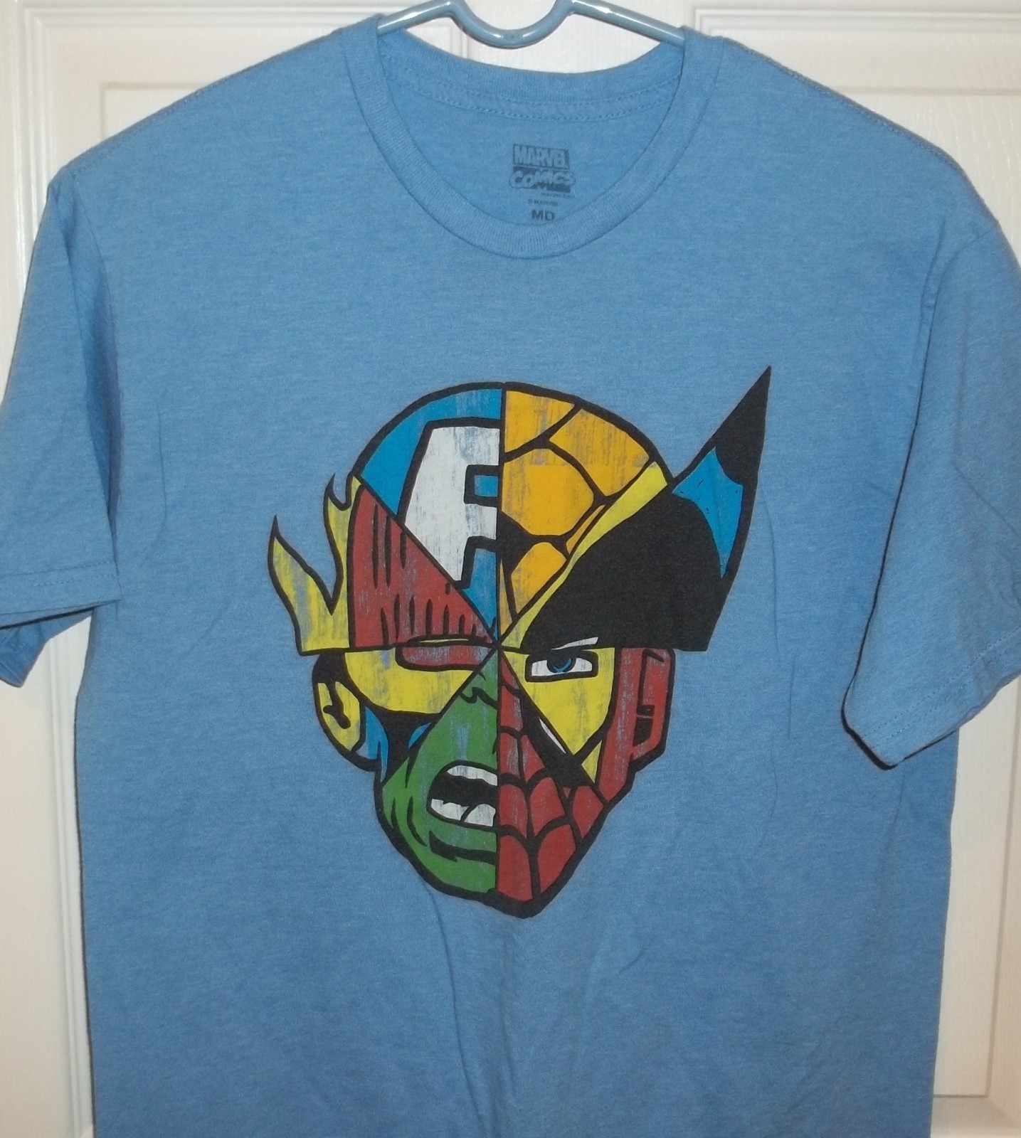 Mens MARVEL~Collage T-Shirt~sz MEDIUM Tee Top Shirt~NEW Graphic