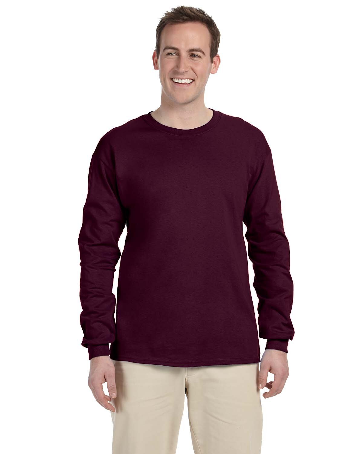 Gildan Adult Ultra Cotton Long Sleeve Stylish T Shirt Casual Plain T-Shirt G240