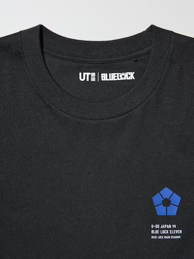 UNIQLO Manga UT Blue Lock short sleeve Graphic T-shirt new From Japan Black NWT