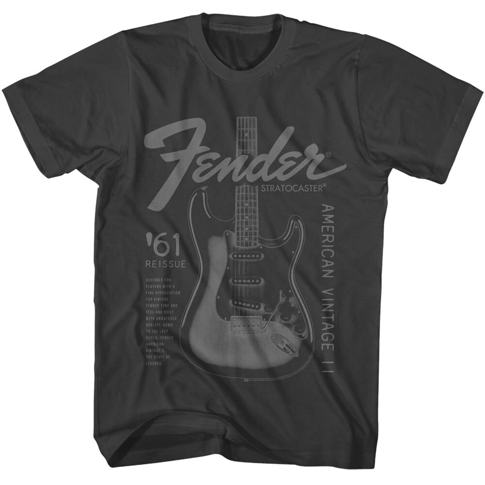 Fender Guitar 61 Stratocaster Reissue American Vintage Men’s T Shirt