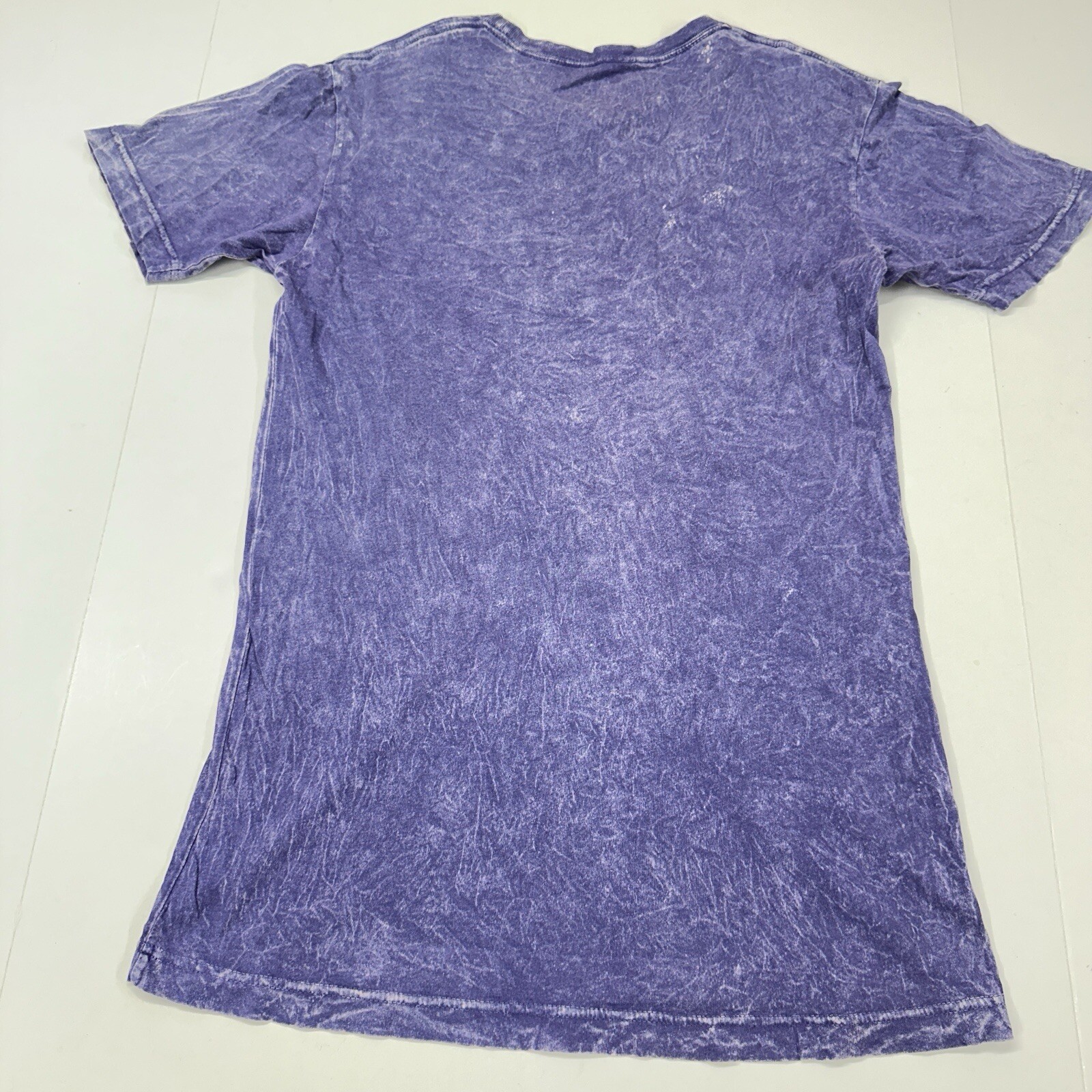 Simple Threads Shirt Adult Unisex M Purple Distressed Style Short Sleeve
