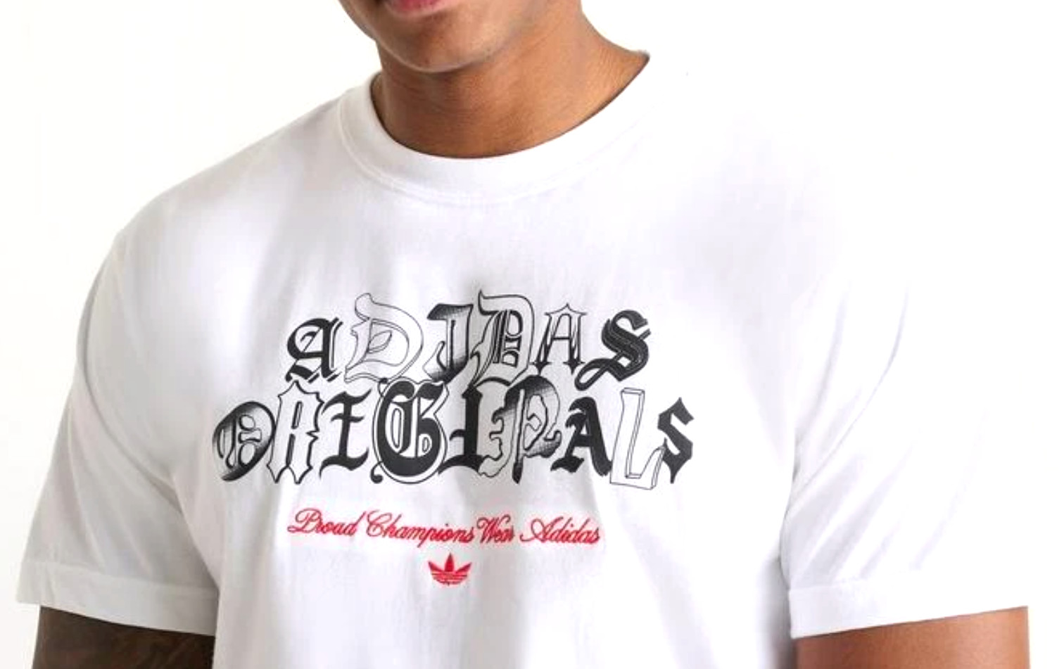 NEW MENS ADIDAS ORIGINALS SCRIPT LOGO TREFOIL TEE SHIRT ~SIZE LARGE #KE1053