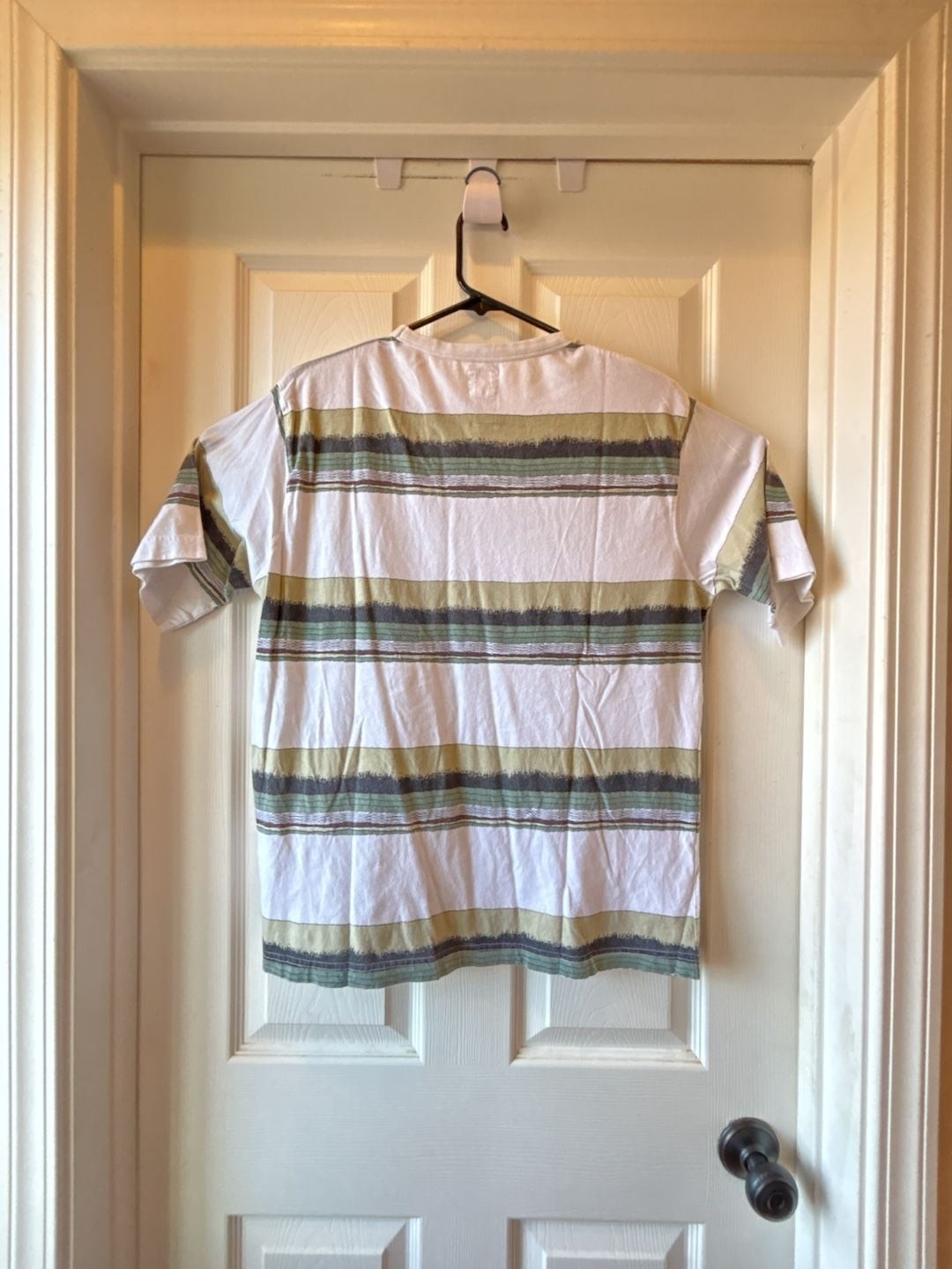 Stüssy Vintage Horizontal Brush Stroke Color Block Striped T-Shirt