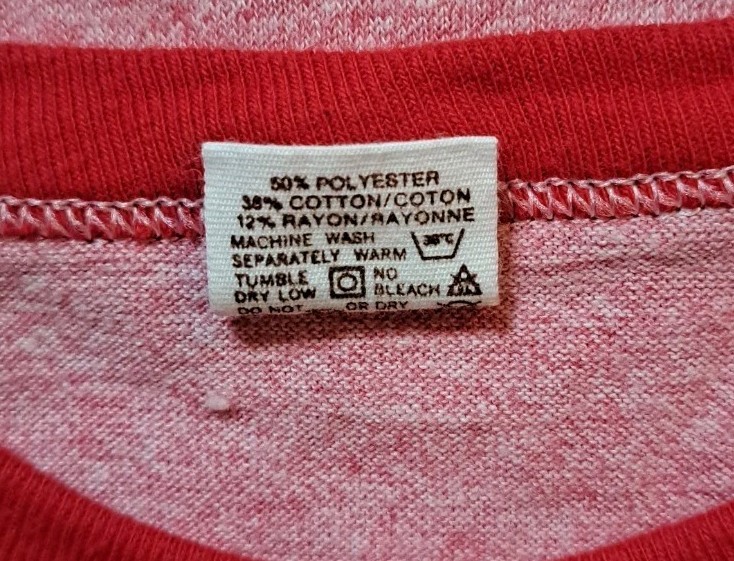 3 Vintage 80s 70s Russell Athletic Ringer Heather Red Tri Blend Large