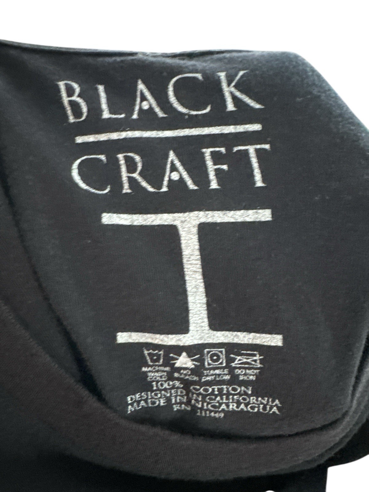 Black Craft Cult Men’s Unisex T-Shirt Size Small Owl Moon Shirt Witchcraft
