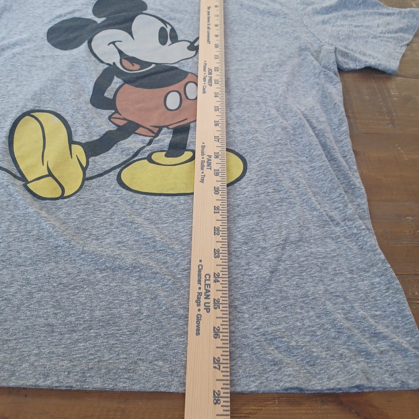 Disney Mickey Mouse Classic Graphic T-Shirt – Men’s Size XL Heather Gray Super