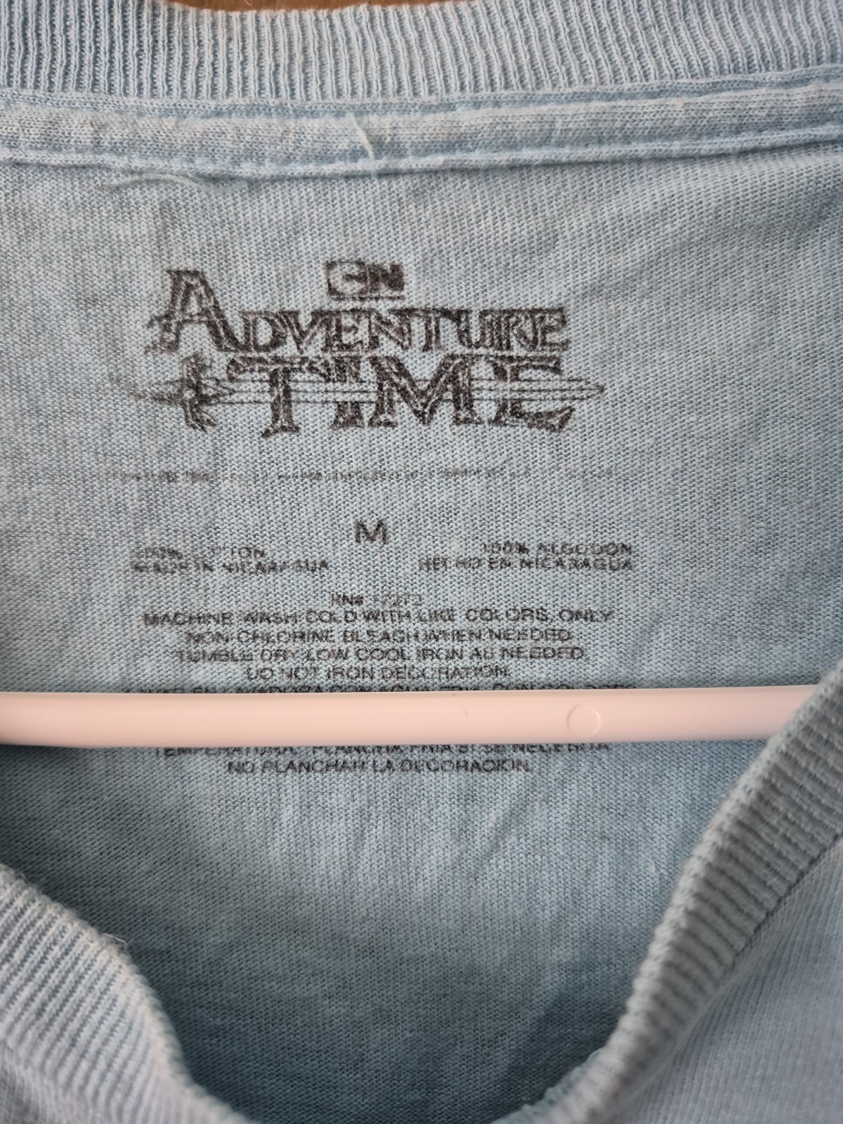Adventure Time Men’s Blue T-Shirt Size Medium