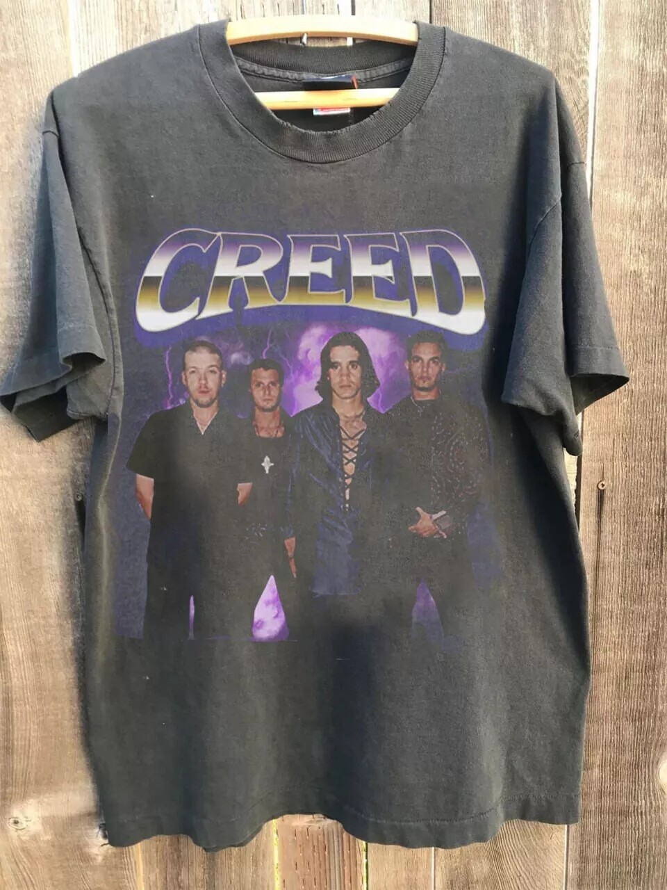 Creed Band Shirt, Creed Band Concert Charcoal Color Unisex Tshirt Reprint S-5XL