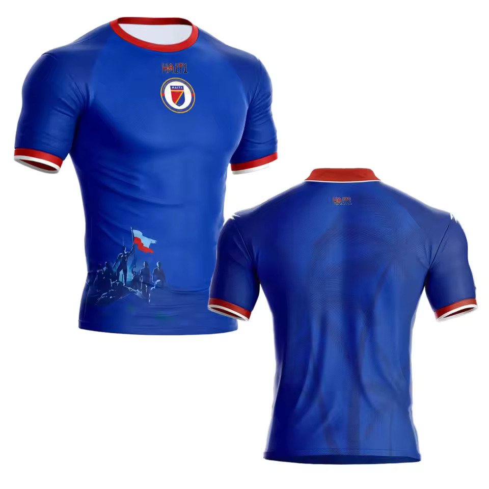 Haiti Football Jersey 2026 World Cup Fan Shirt Blue Soccer Jersey Gift for Him