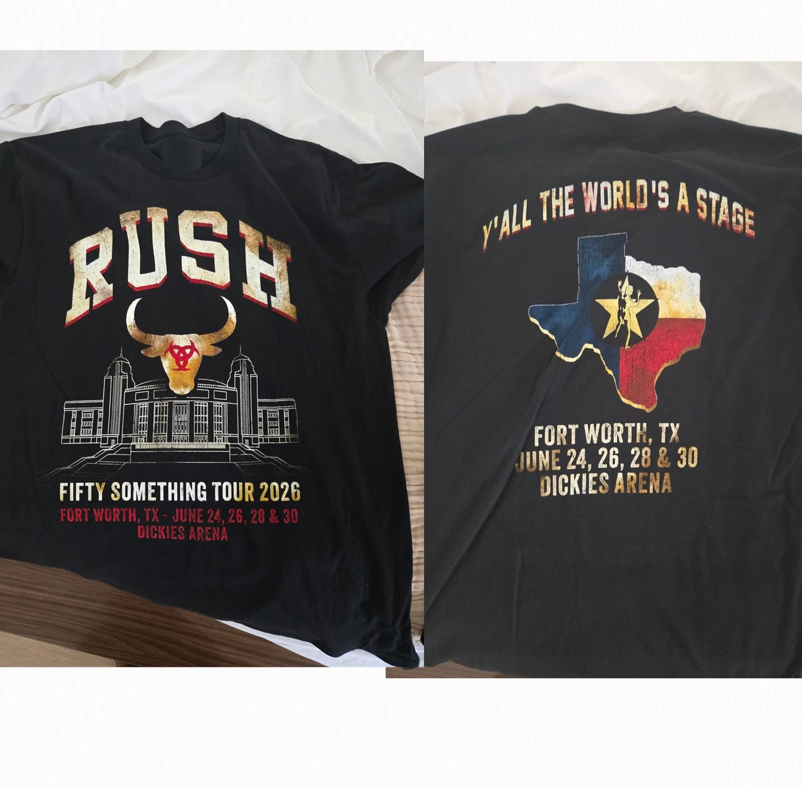 Rush Dickies Arena, Fort Worth, Texas June 24, 26, 28, 30 2026 T shirt