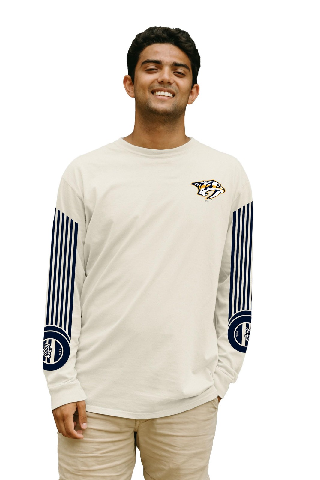 Blue 84 Nashville Predators Nhl Officially Licensed Long Sleeve T-Shirt