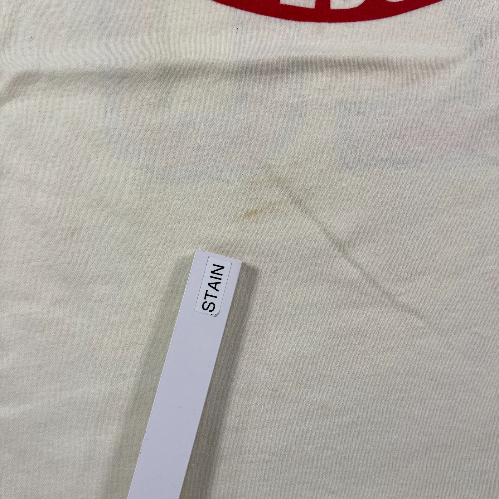 Vintage 70s Cincinnati Reds Mike #28 Baseball Shirt Teens Medium 15×22 Ivory