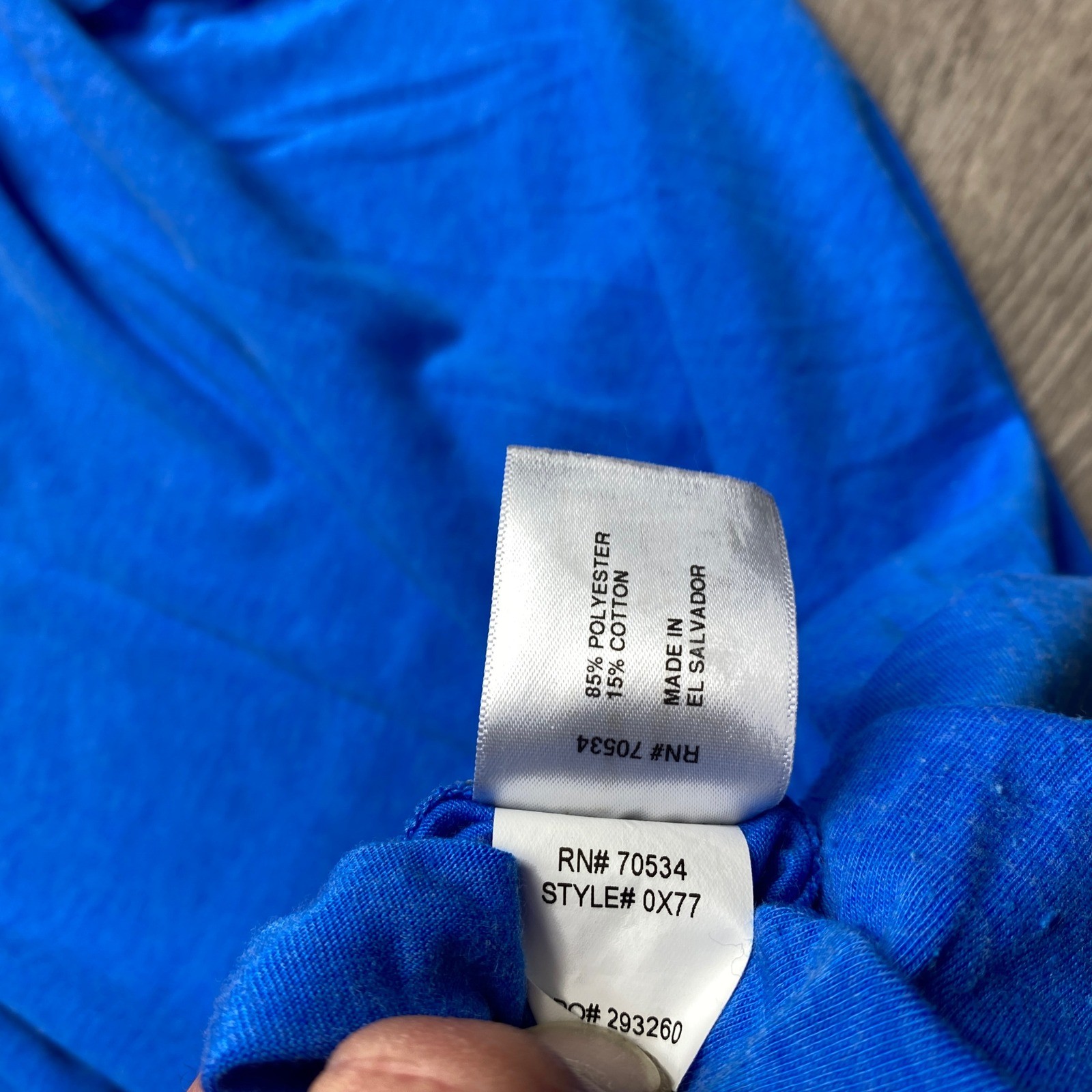 Orvis Trout Bum Mens Size M Blue Long Sleeve Performance T-Shirt Poly Cotton