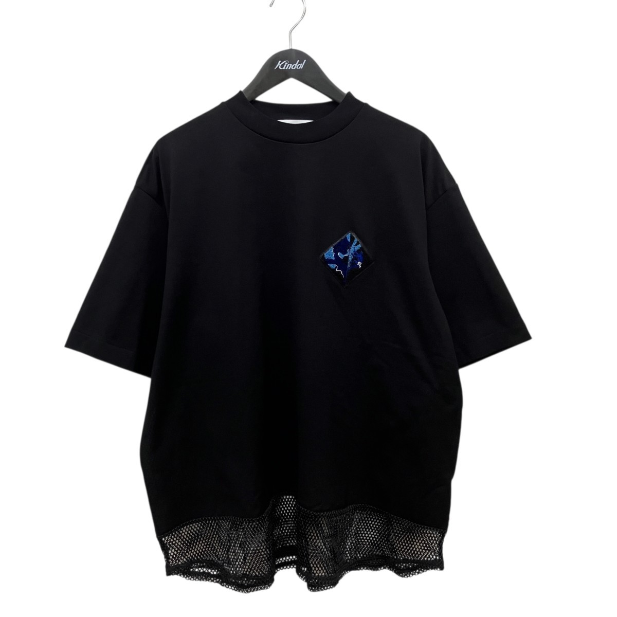 TOGA VIRILIS TV241-JK332 T-Shirt Black 48 Short Sleeve Mesh Splice 9812