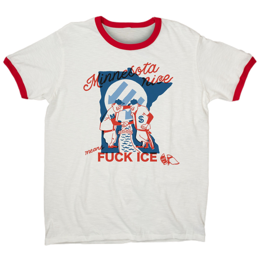 “Minnesota Nice” Fuck-ICE T-Shirt Anti-ICE Political Statement Abolish S-3XL