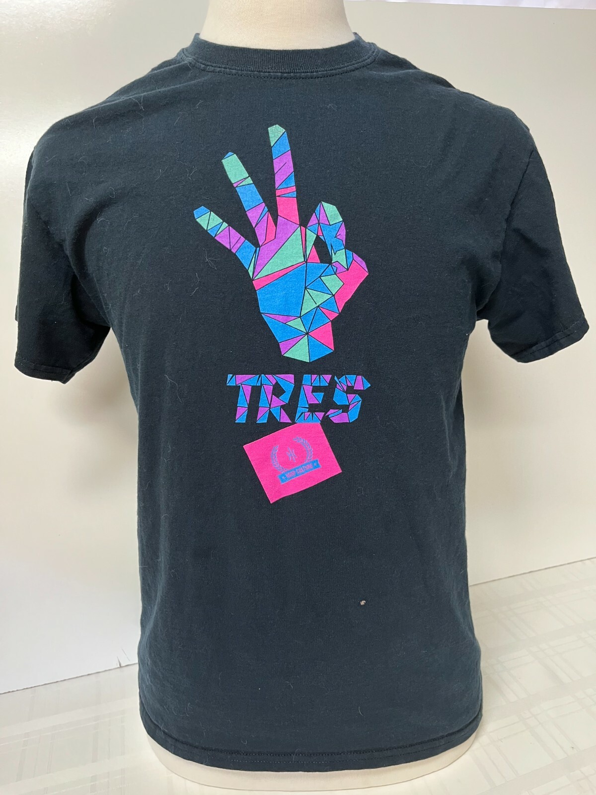 T-Shirt Hoop Culture Gilden Adult M Blk Multicolored OK Hand Sign Language