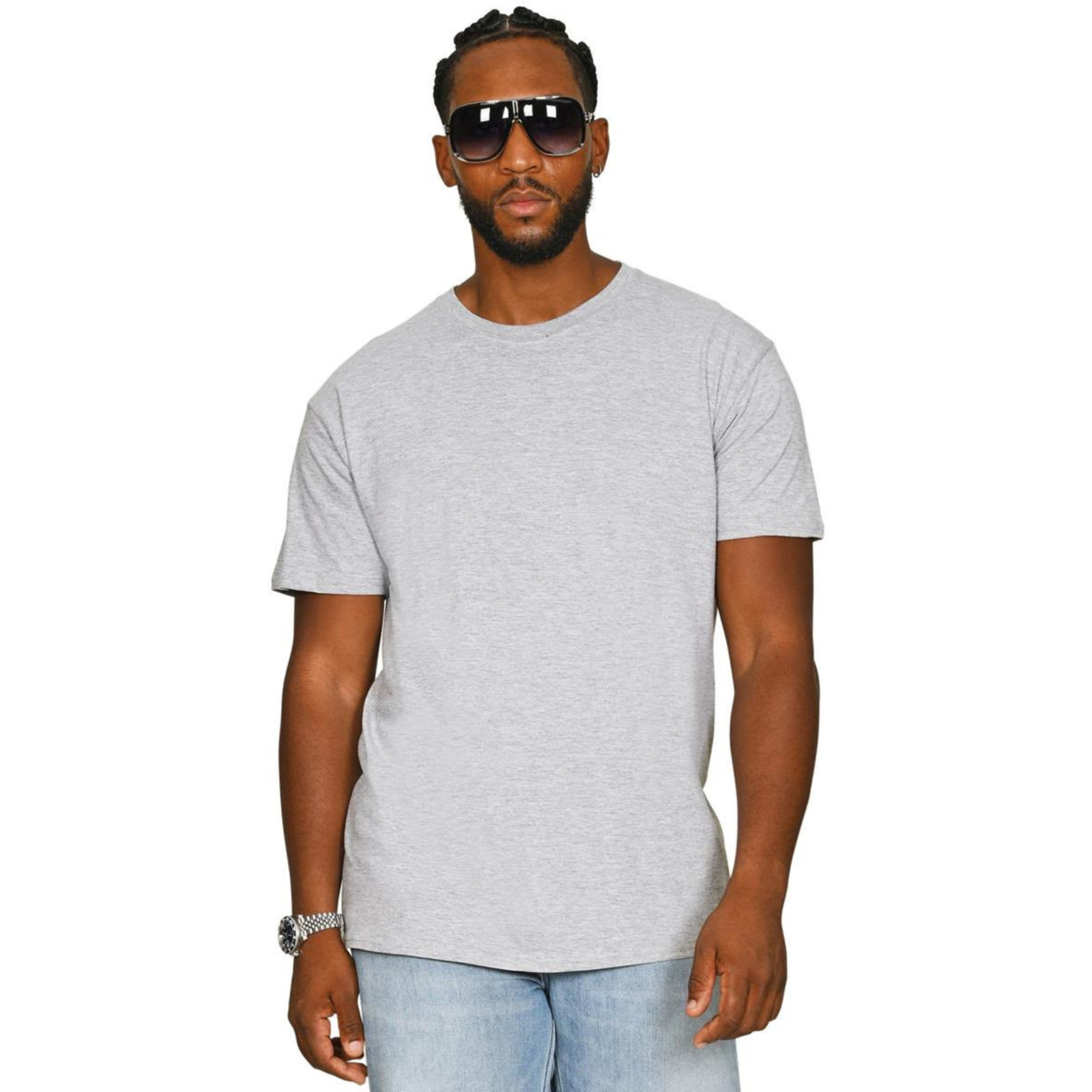 Bellvare Plain Blank Mens Mans Cotton Tee Shirt Tshirt Value T-Shirt Crew Neck