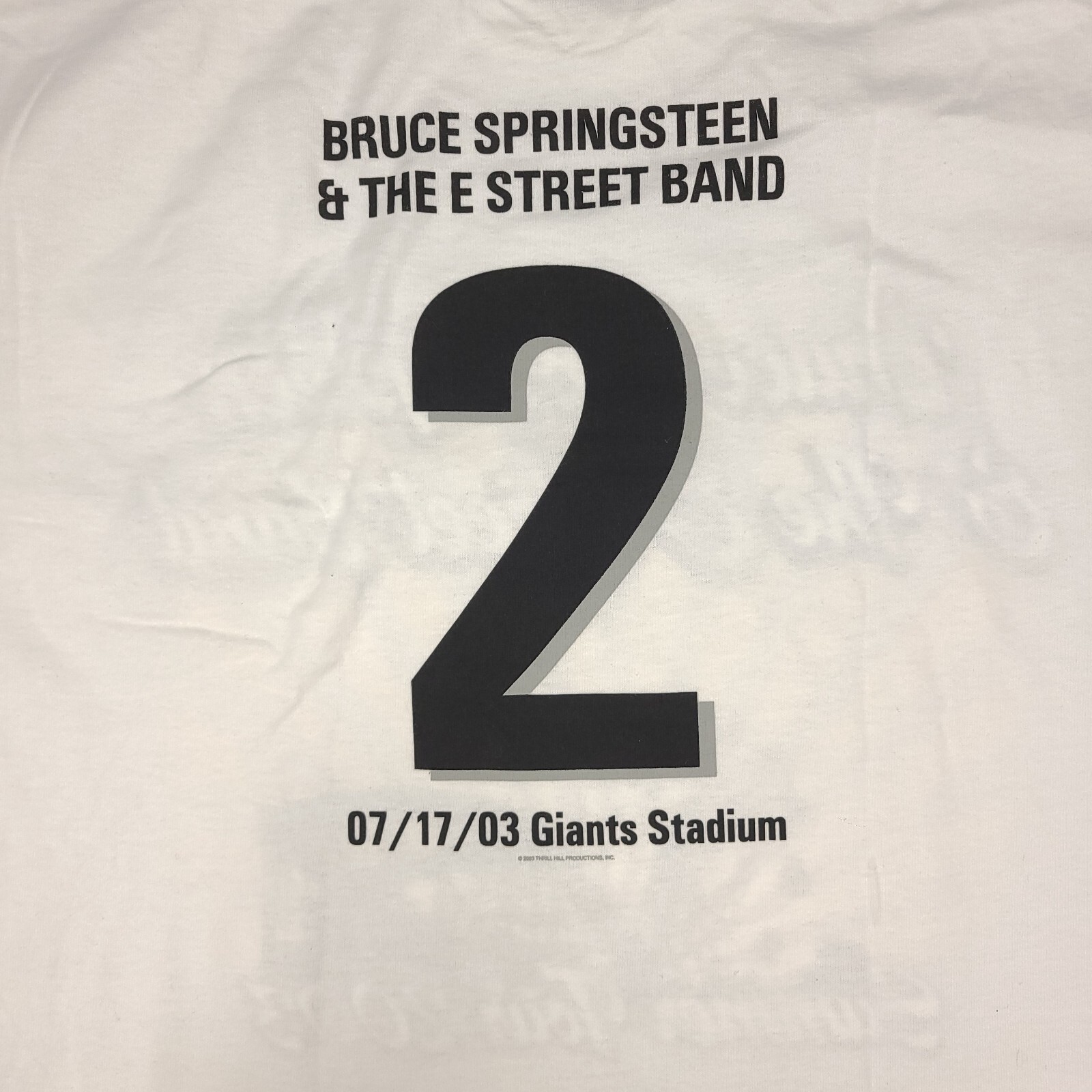 Bruce Springsteen & E Street Band Giants Stadium 2003 Event T Shirt Large #Q08