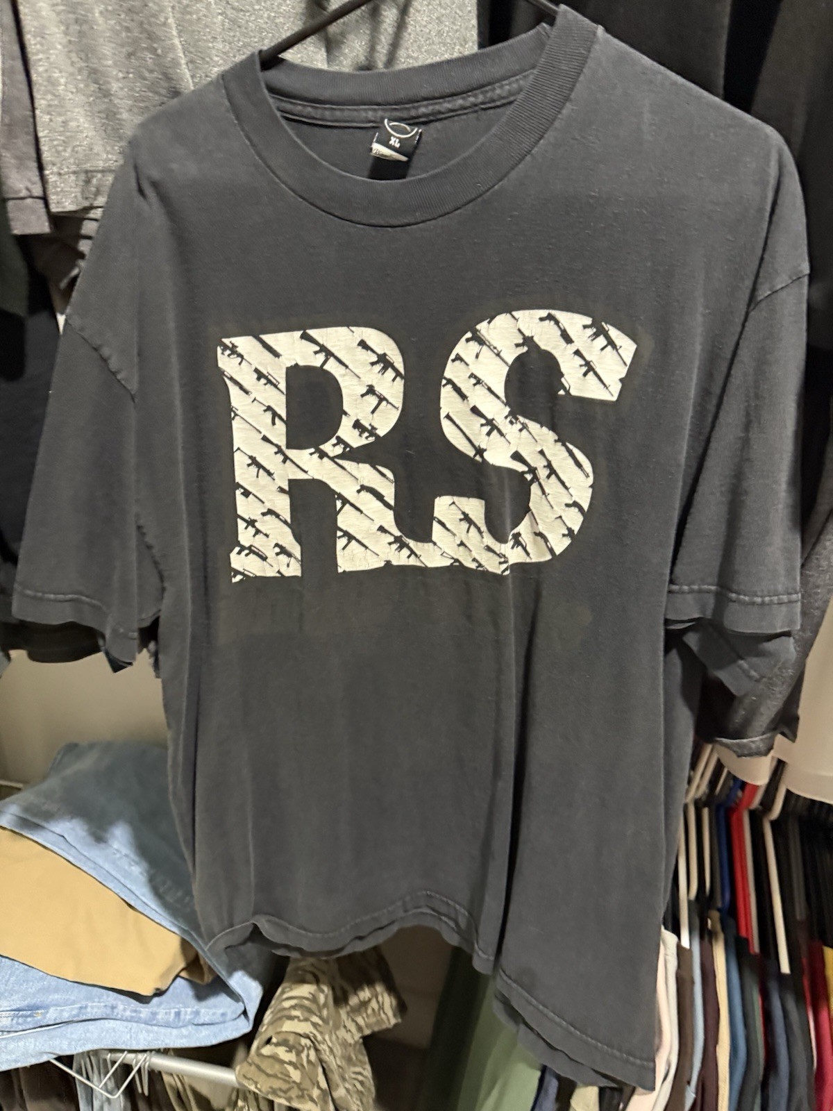 Vintage 2000s Rogue Status Gun Show RS Big Logo Tee T-shirt Y2K Rare