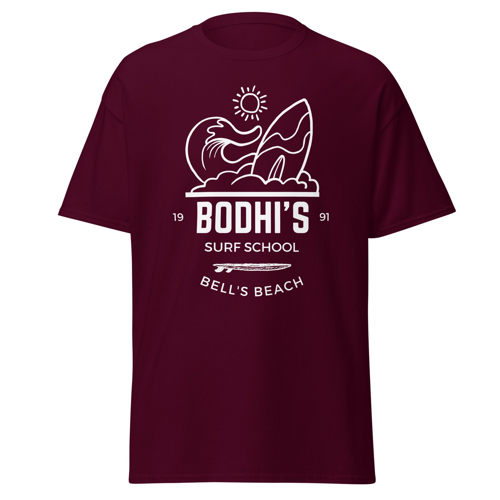 Bhodi’s Surf School – 90’s Point Break Movie Quote Parody Shirt, Unisex