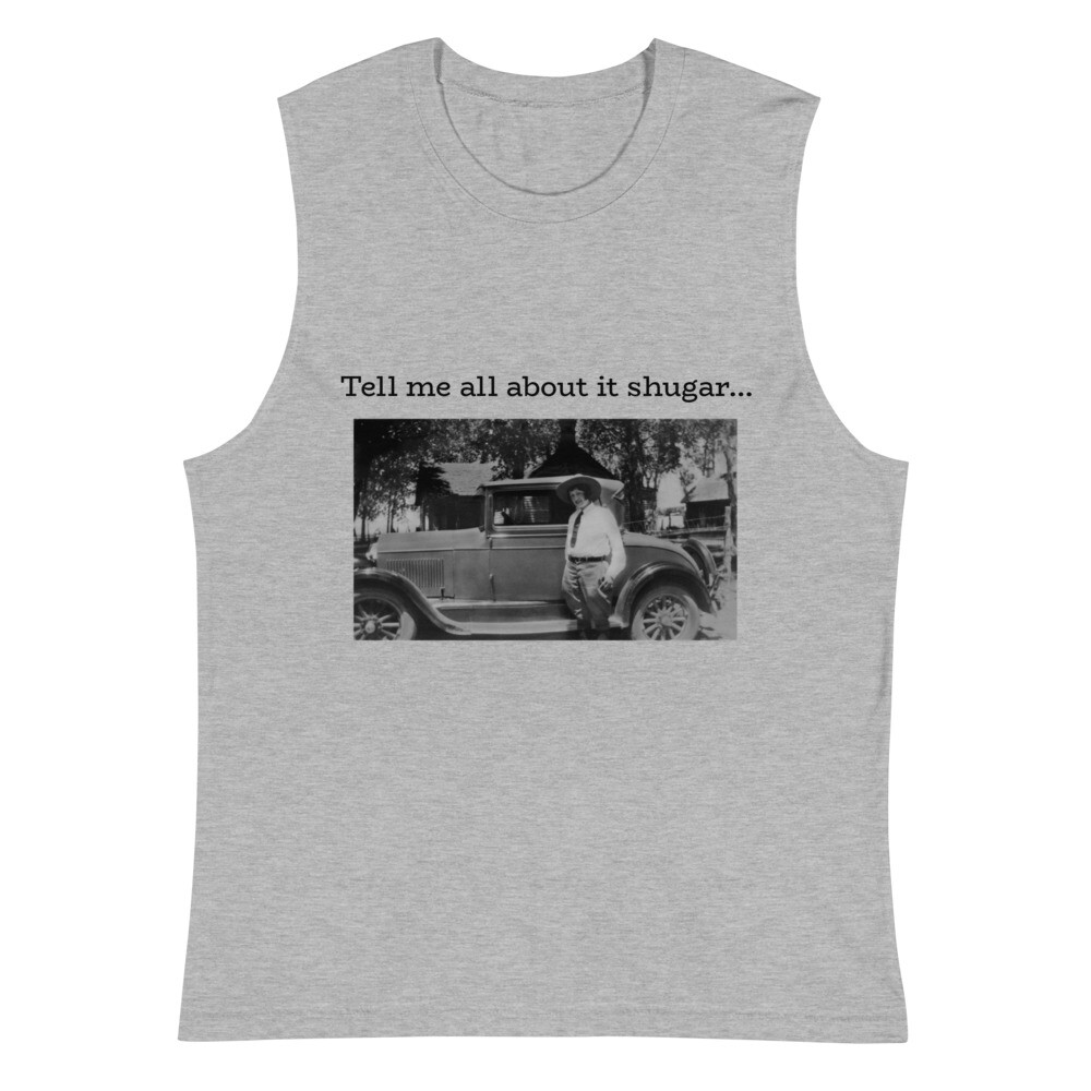Muscle Shirt Roaring 20s Vintage Black and White