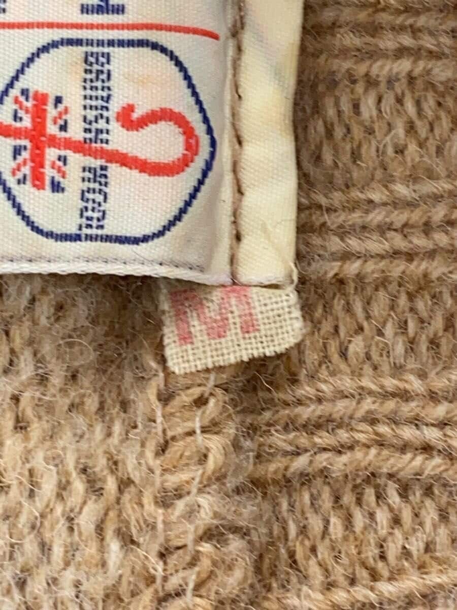 Other Brands Knit Sweater (Thick) M Wool BEG Solid Color