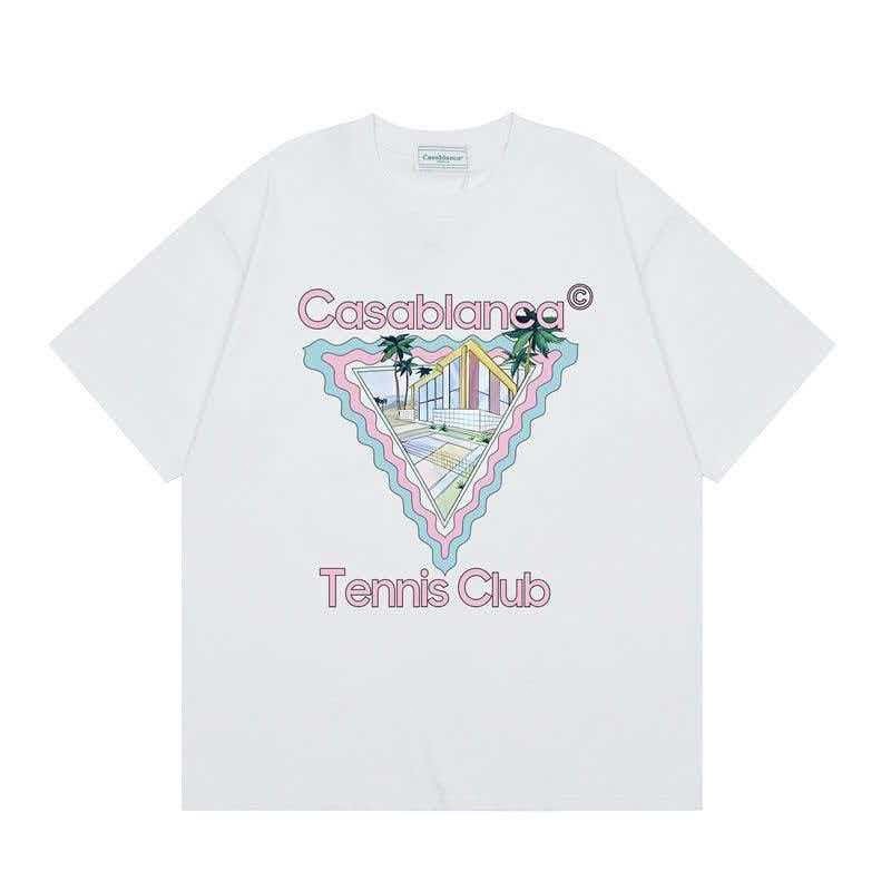Casablanca 280g Pure Cotton Couple’s Beach T-Shirt for Men and Women