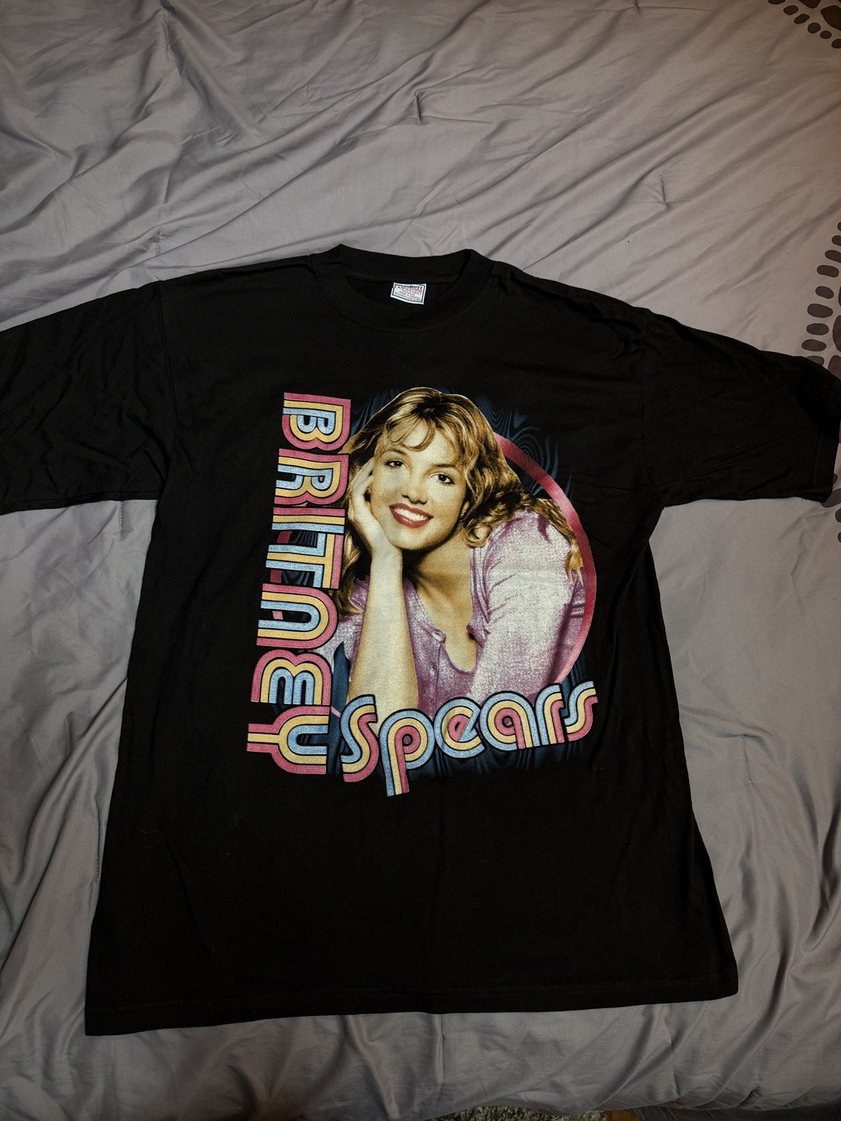 Vintage Britney Spears Rap Tee Shirt Size L Baby One More Time Very Rare