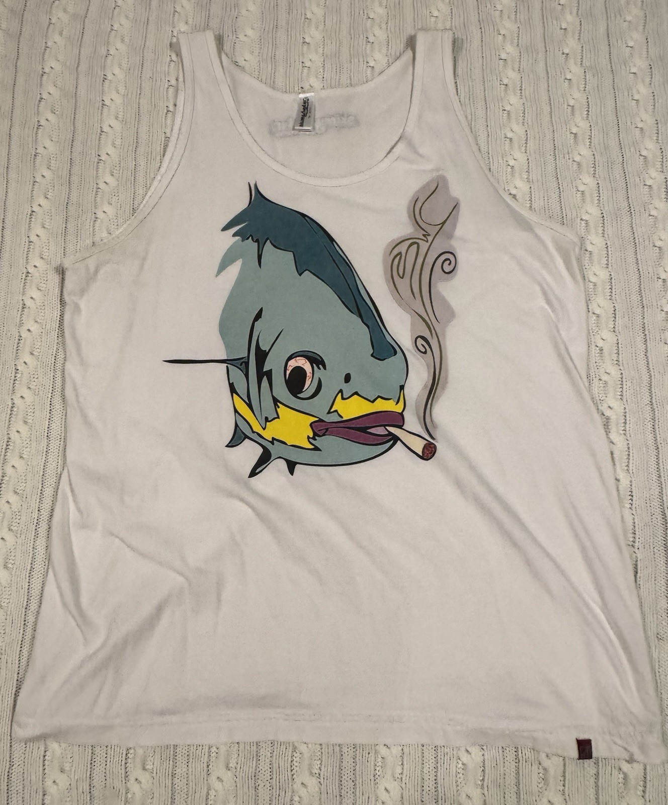 Skinny Water Culture Men’s Smokin Permit Shirt Size Large