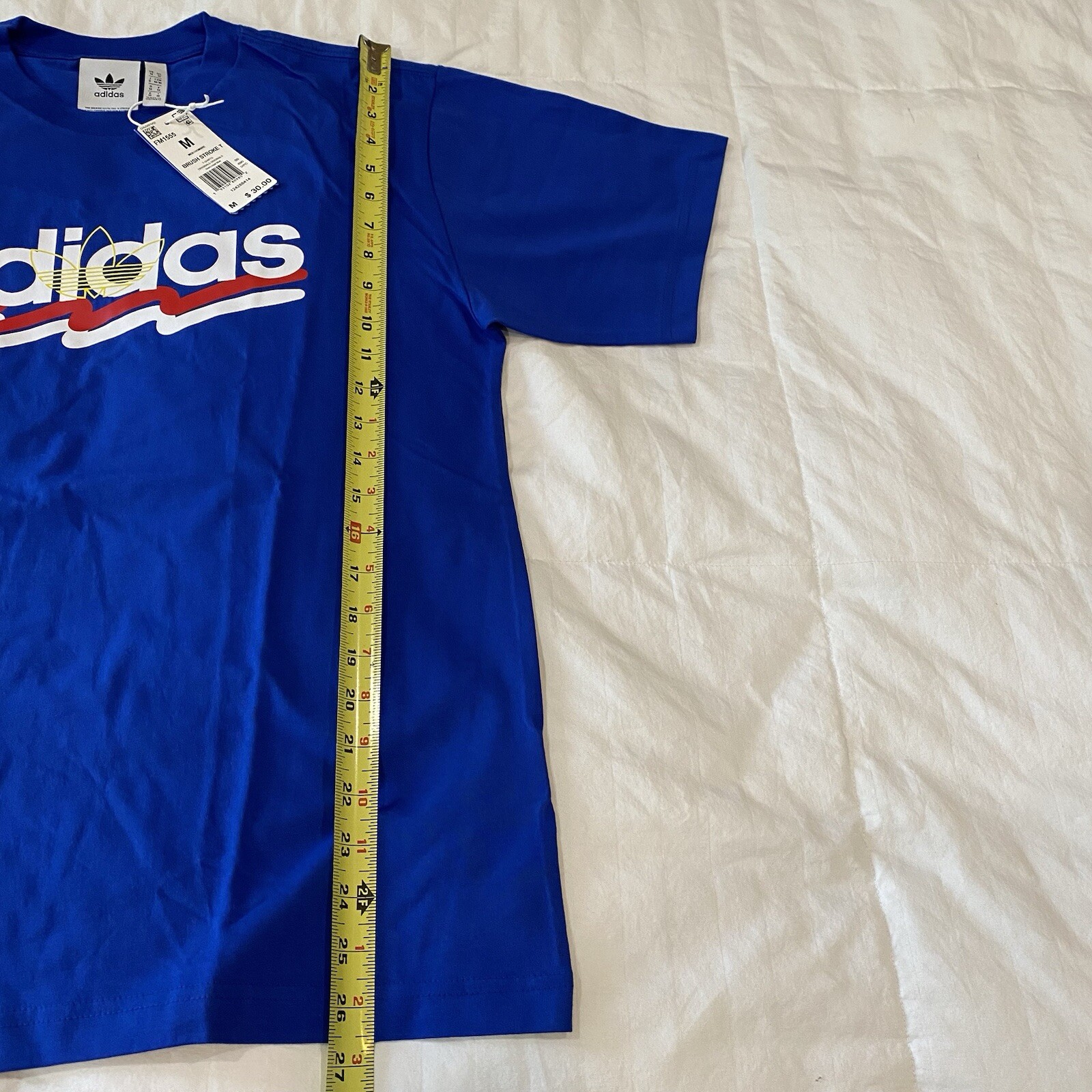 Adidas Brush Stroke Tee – New With Tags – Mens Medium – Team Royal Blue