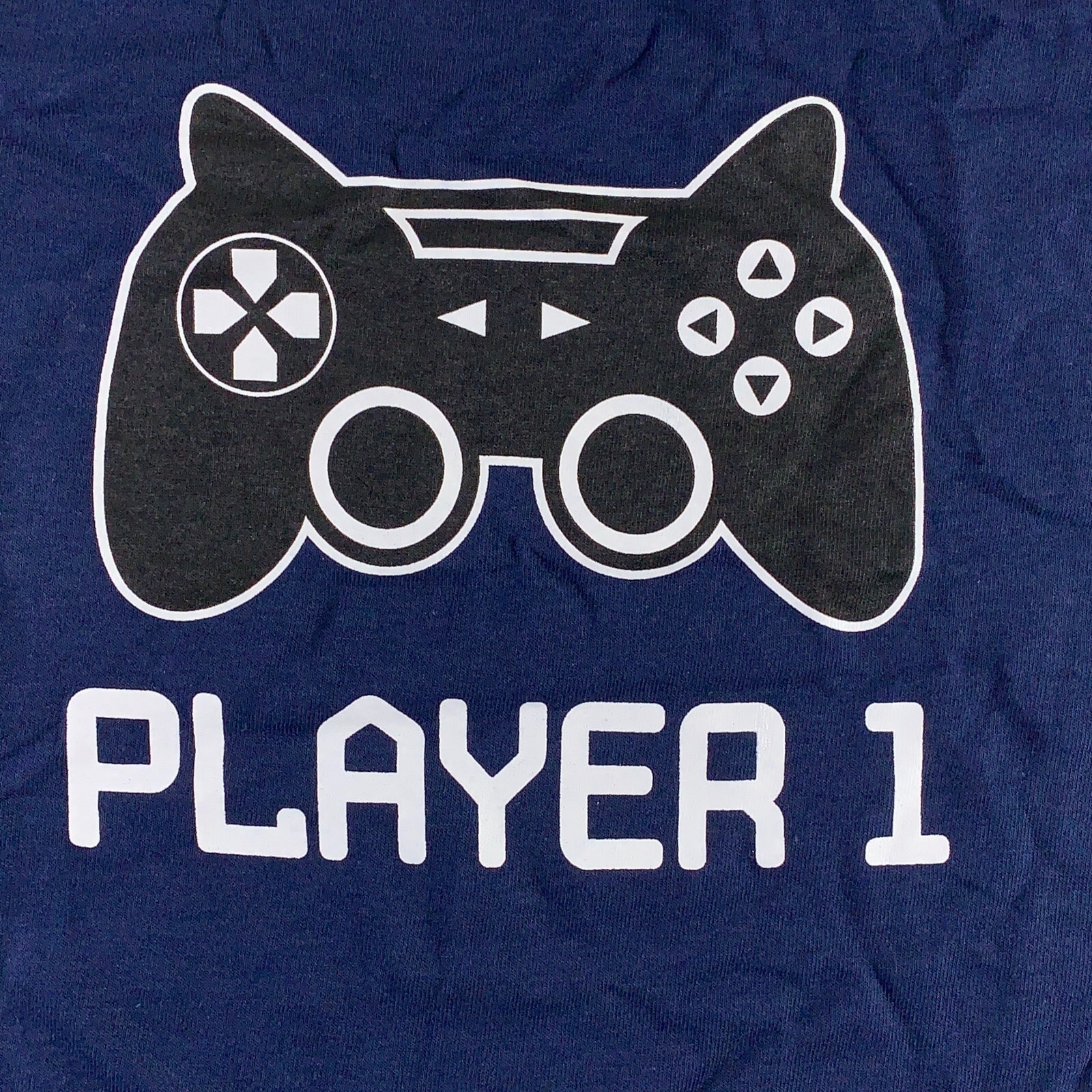 Adult Medium & Newborn Gaming Player One Player Two T-Shirt & Bodysuit Set New