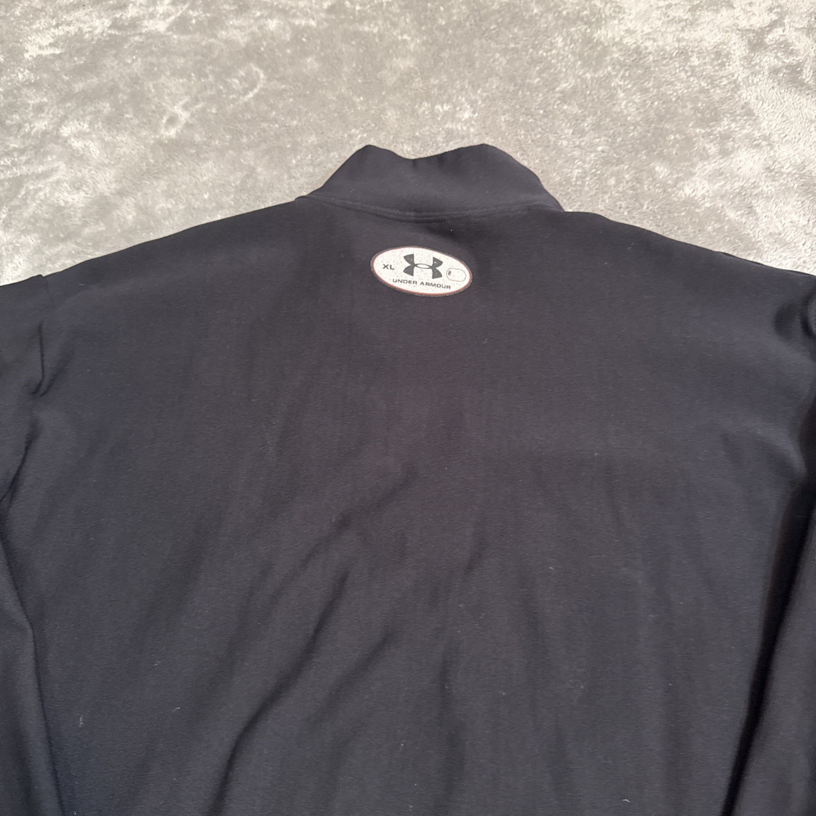 Under Armour ColdGear Compression Mock Neck Pullover Mens Size XL Black