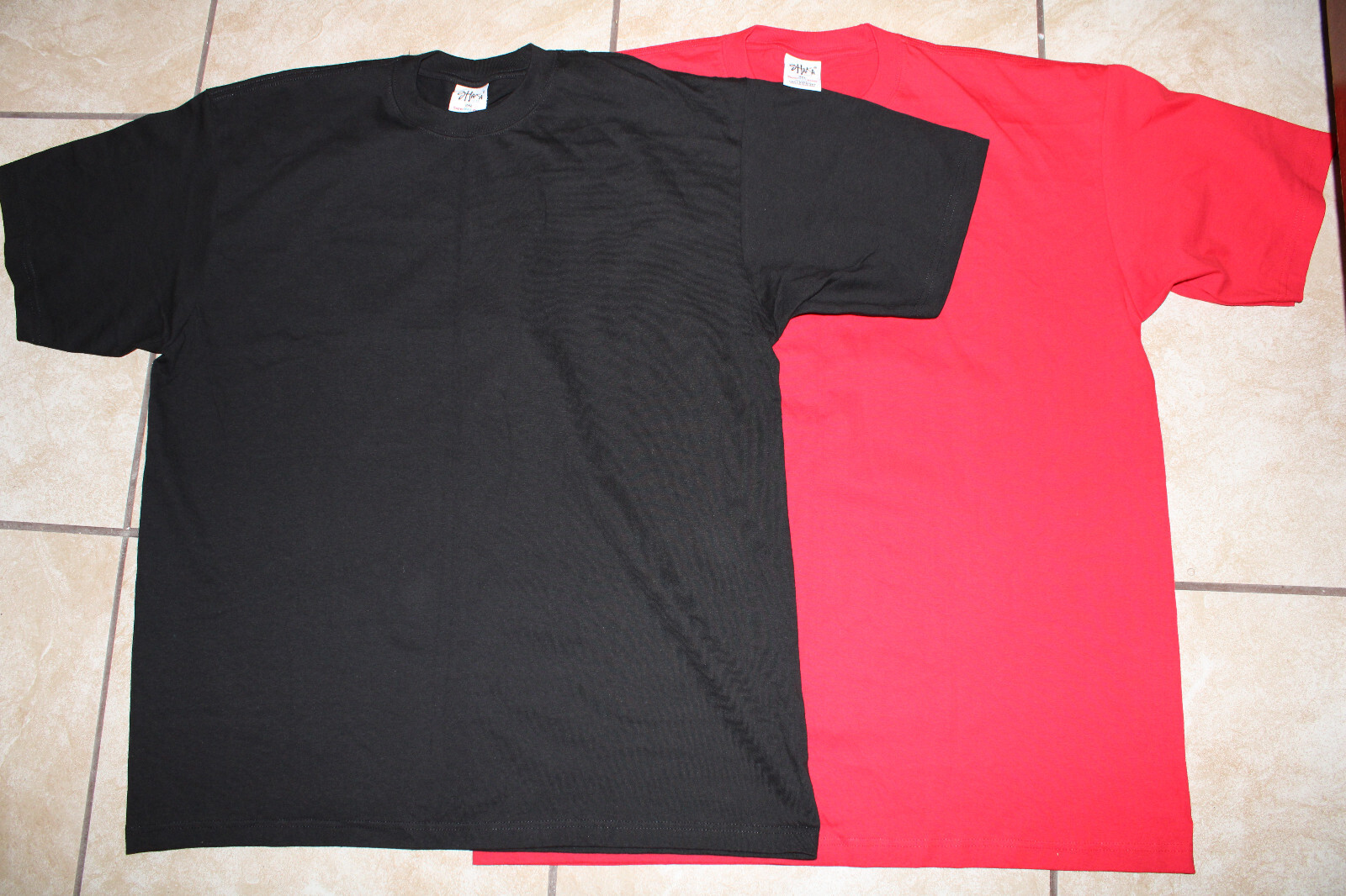 Shaka Wear Adult Max Heavyweight Black,Red Plain T-Shirts XXL