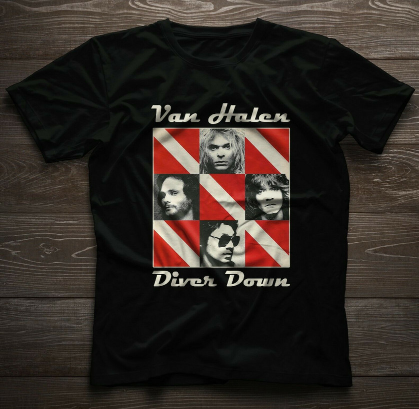 DAVID LEE ROTH EDDIE VAN HALEN Diver Down T-Shirt.