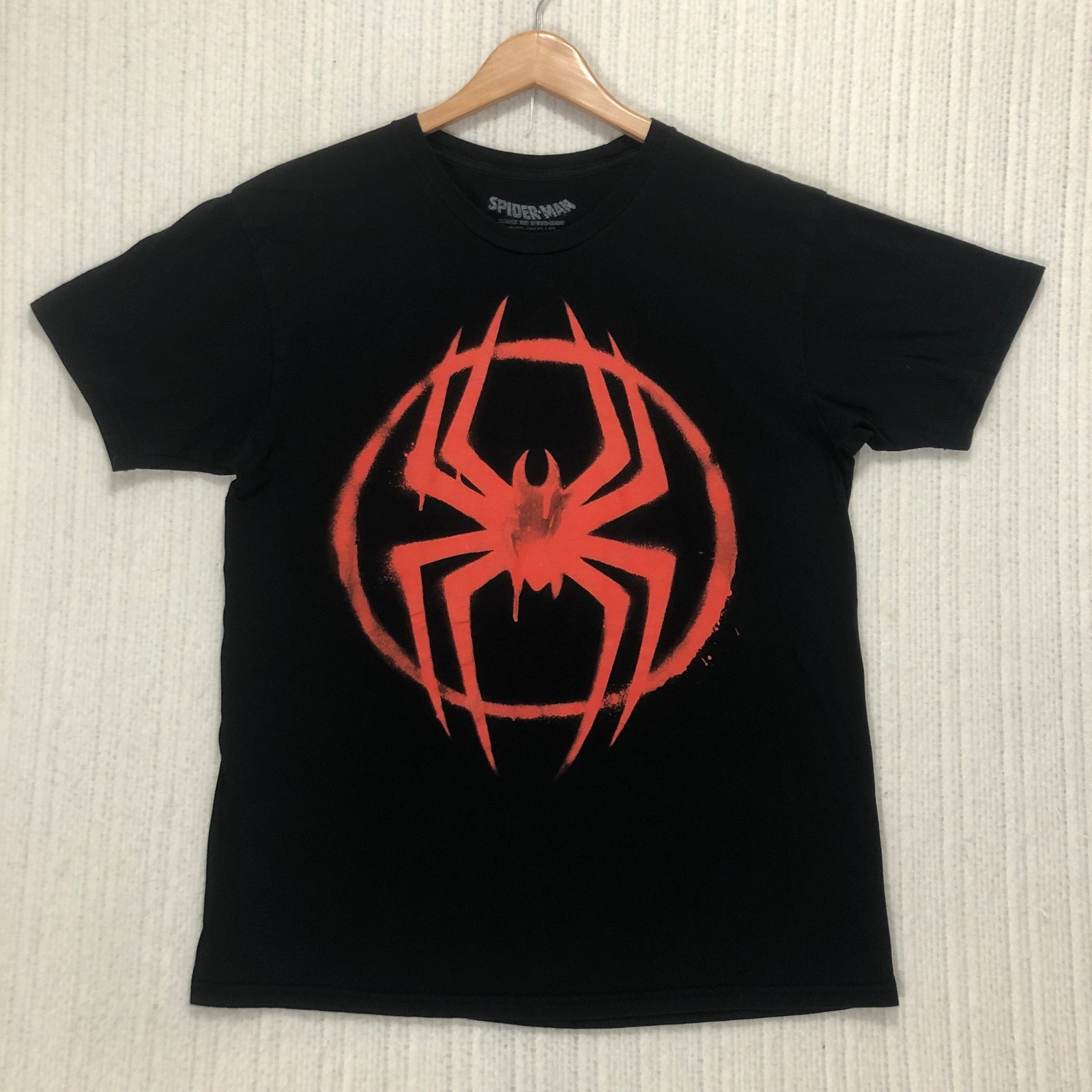 Spider-Man Across the Spider-Verse Miles Morales Graphic T-Shirt Black Large