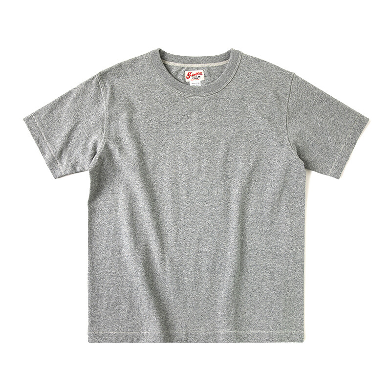 BRONSON Heavyweight Basic t Solid Cotton Loopwheel Tubular Athletic t Shirts Tee