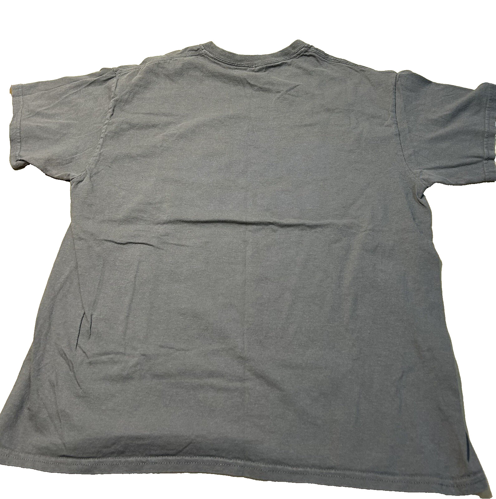 T Shirt Large Unisex Adult Gray Media 80s Retro Disc Tape CD VHS Music Gen X