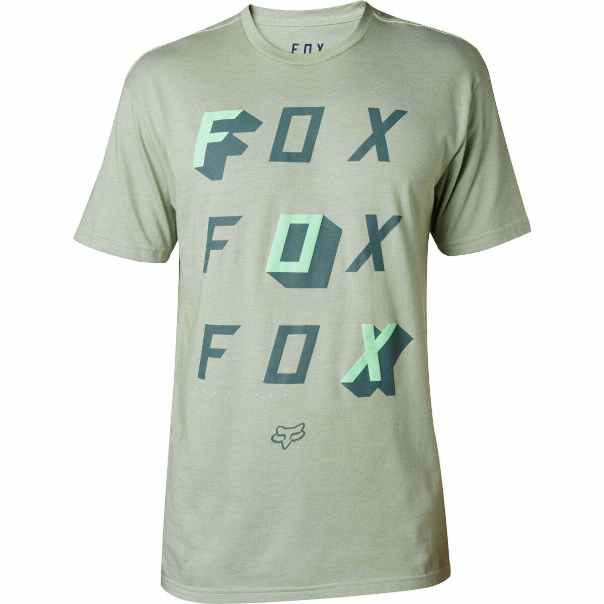 Fox Illusory Premium Short Sleeve T-Shirt Heather Fatigue Green Men’s 2XLarge