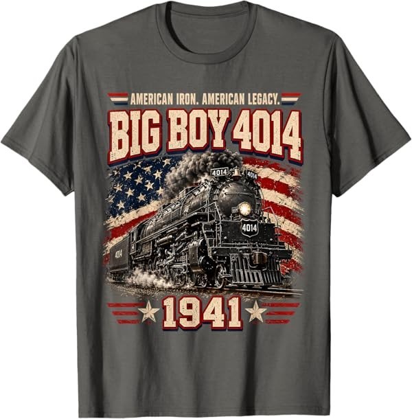 Big Boy 4014 Vintage Steam Locomotive Railroad Train Engine T-Shirt