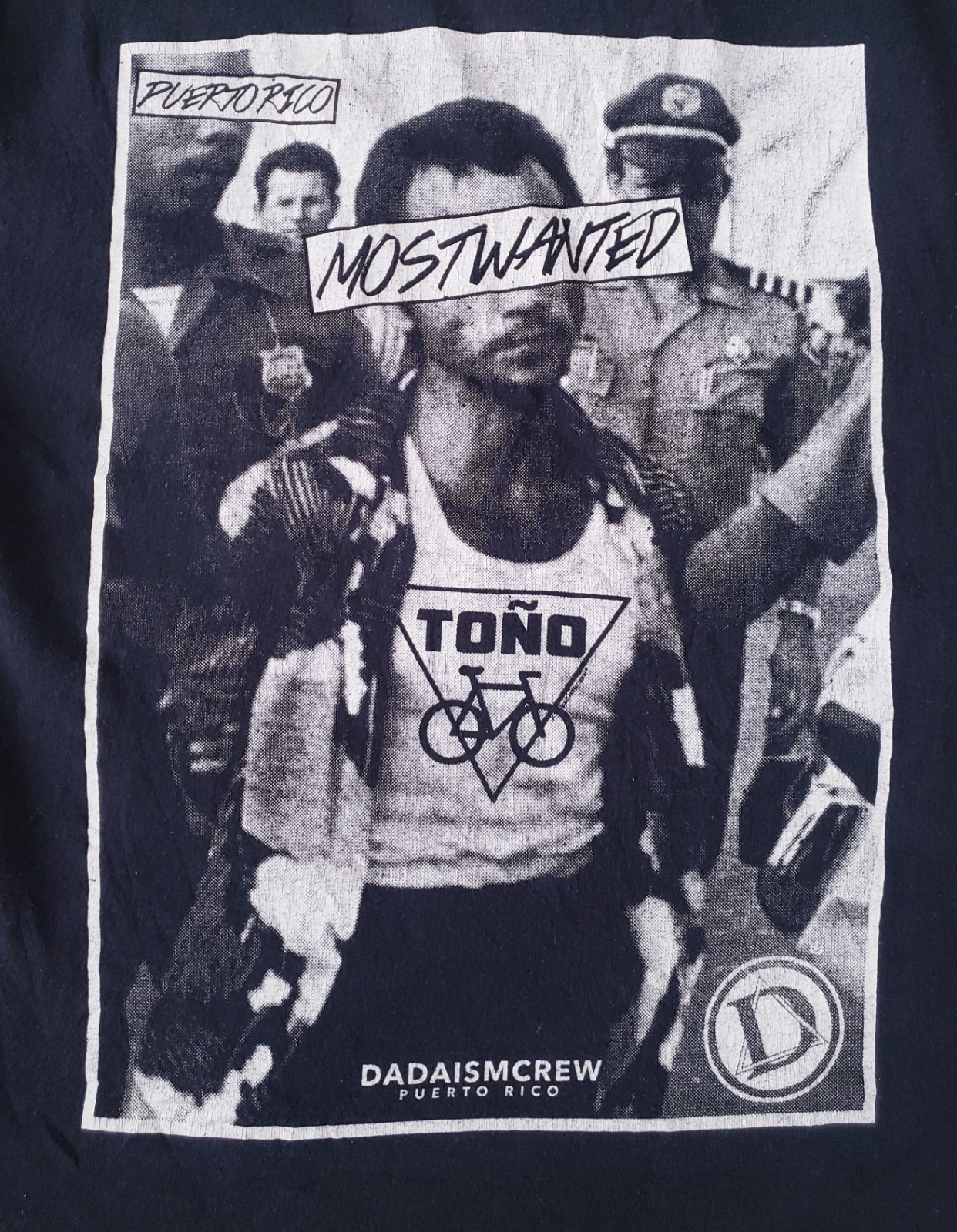 Toño The Most WantedT Shirt Black Size Medium