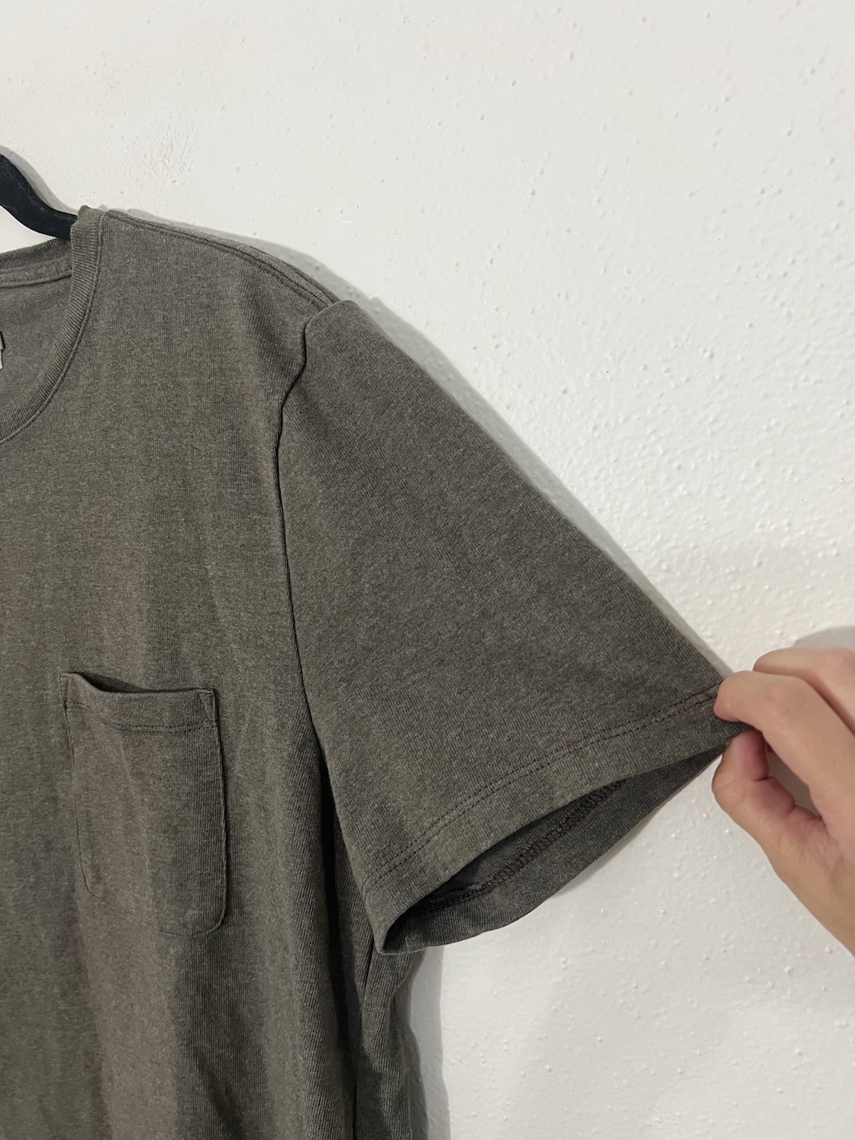 Taylor Stitch Men’s Short Sleeve Cotton Blend Gray T Shirt Size 42