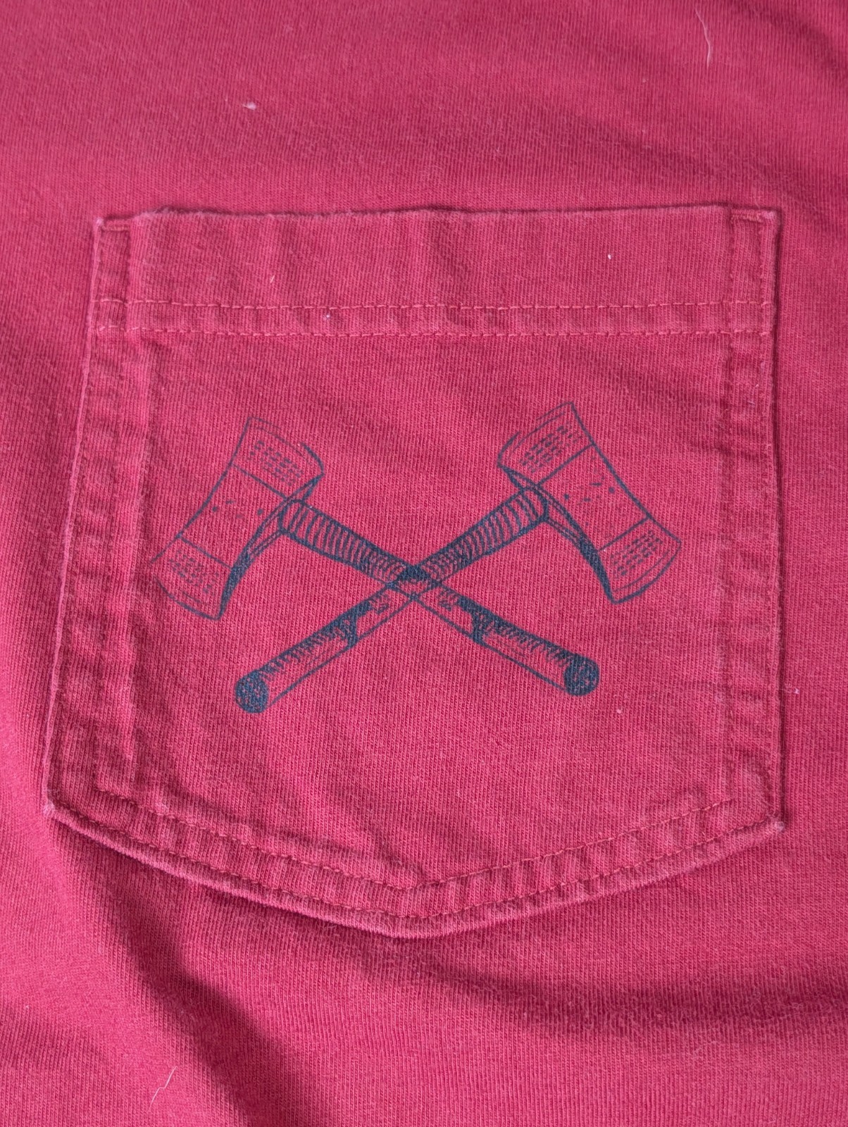 Duluth Trading Co Men’s XL Longtail T Shirt /Pocket Long Sleeve Deep Red Cotton