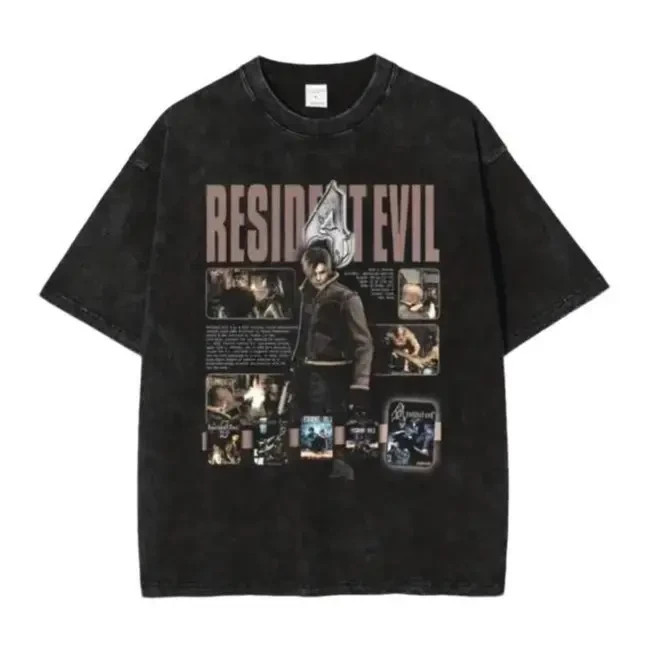 Resident Evil 4 Graphic Tee, Resident Evil Shirt, Retro Survival Horror Game Tee