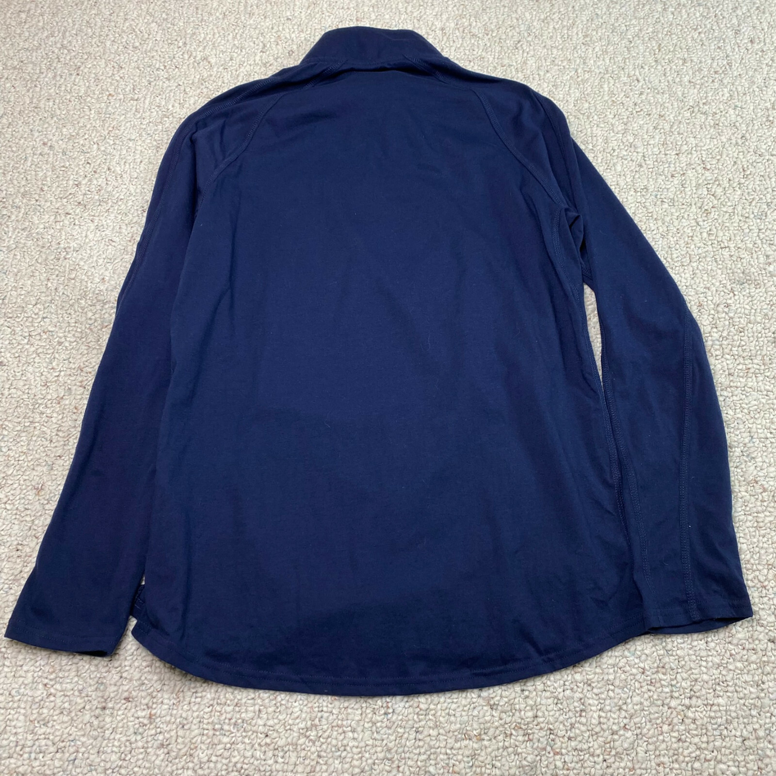 NEW Five Four Mens Top sz M Navy Long Sleeve 1/4 Neck Lightweight Stretch Casual