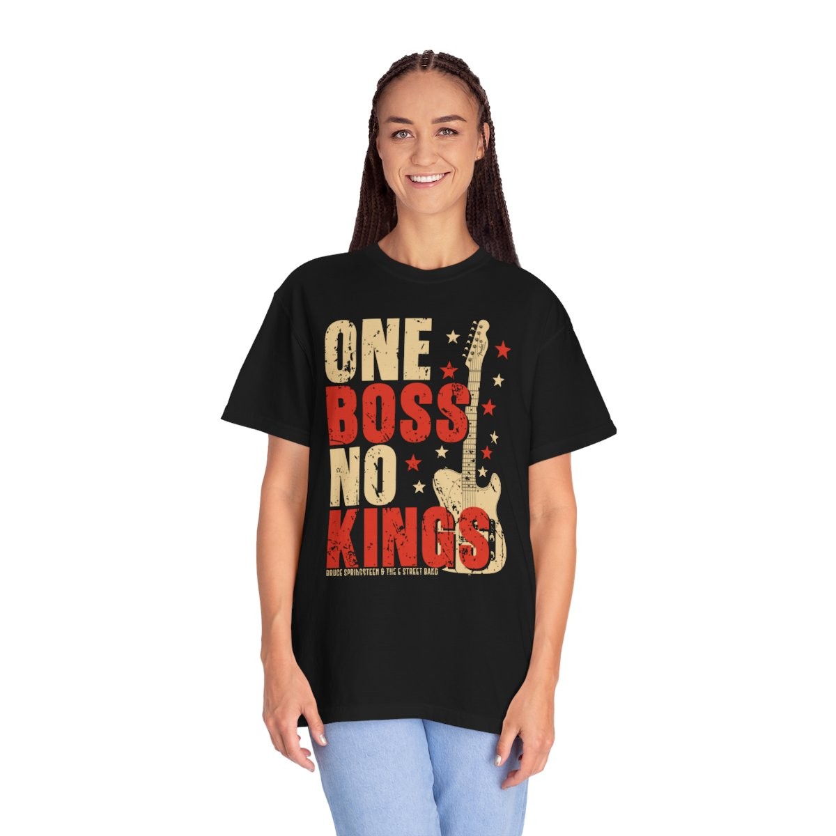 One Boss No Kings Bruce Springsteen Rock Guitar Music Band Tour Gift T-Shirt
