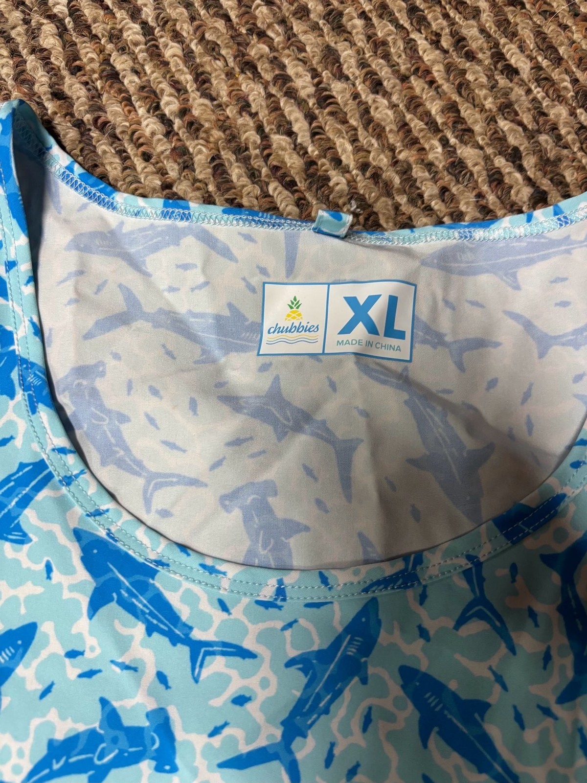 Chubbies Men’s Shark Print Tank Top Size XL