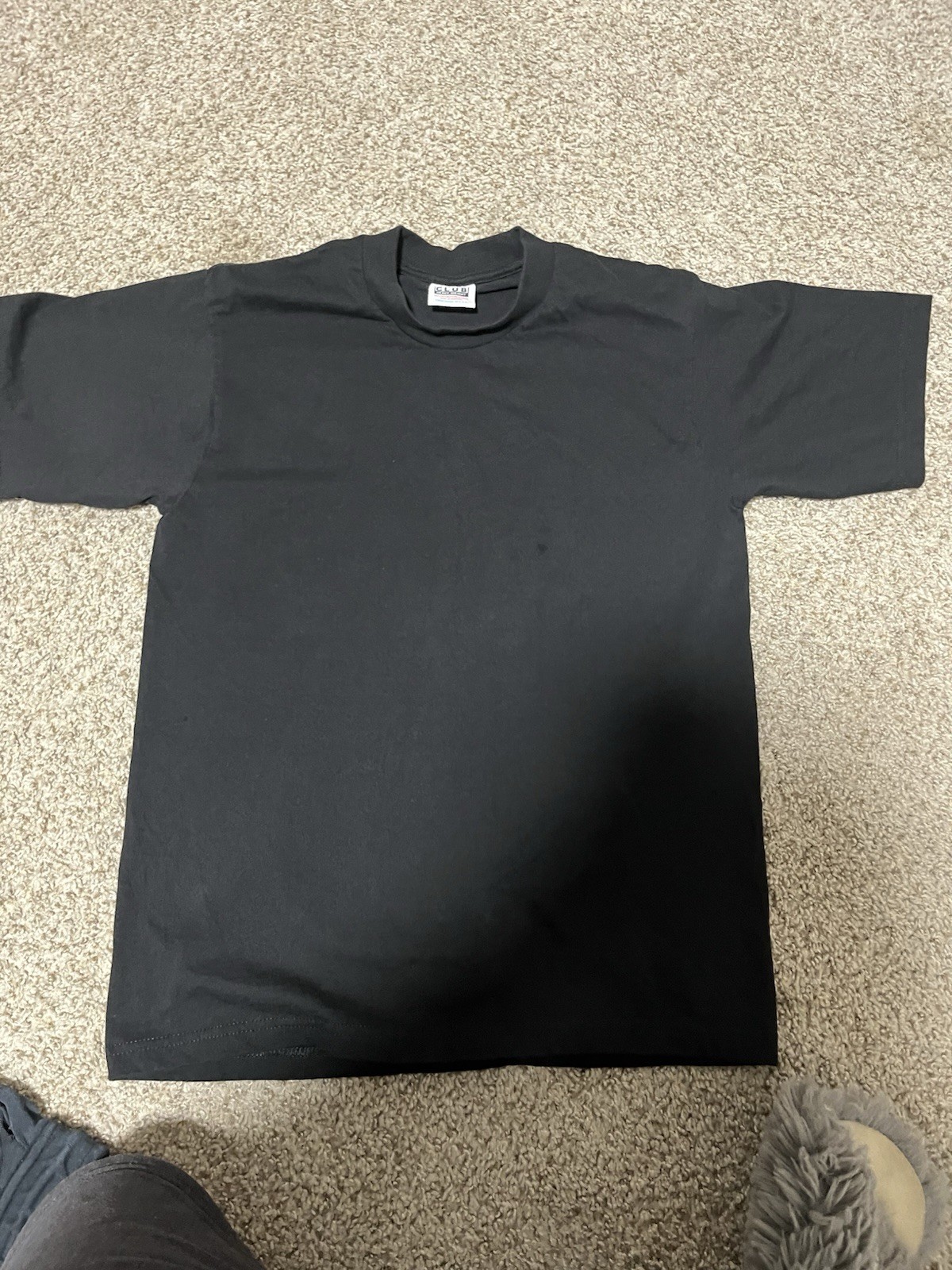 Pro Club Men’s Heavy Weight Short Sleeve T-Shirt Size Medium Black