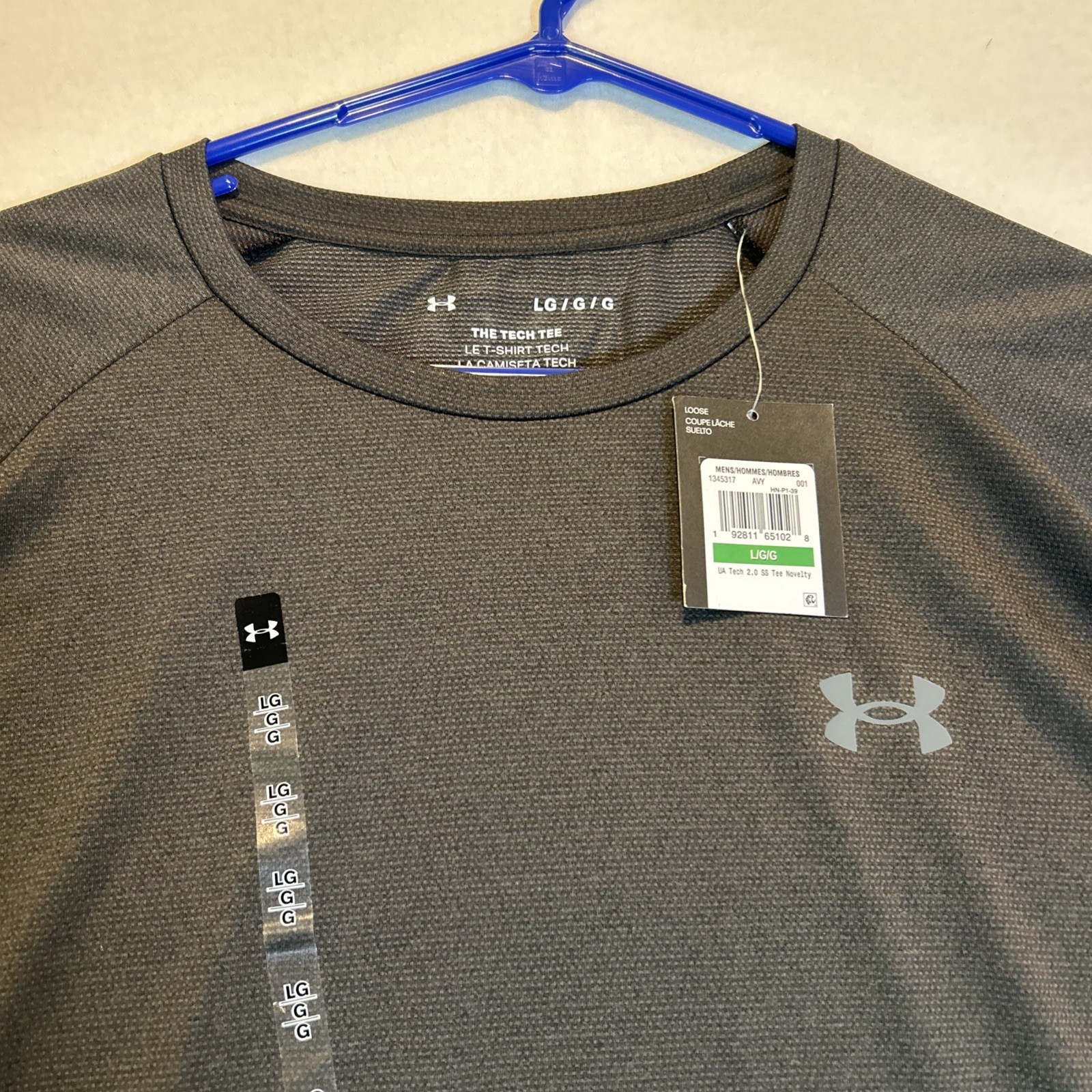 Under Armour Mens Large Athletic Tech 2.0 T-Shirt Short Sleeve 1326413-001 NWT