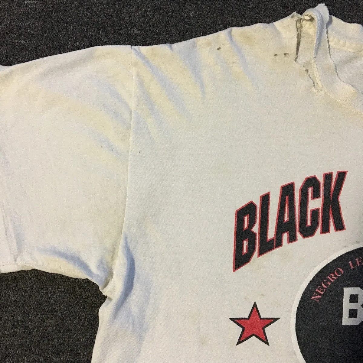 Vtg 90s Birmingham Black Barons Thrashed Faded Negro League Shirt XXL Grunge 80s