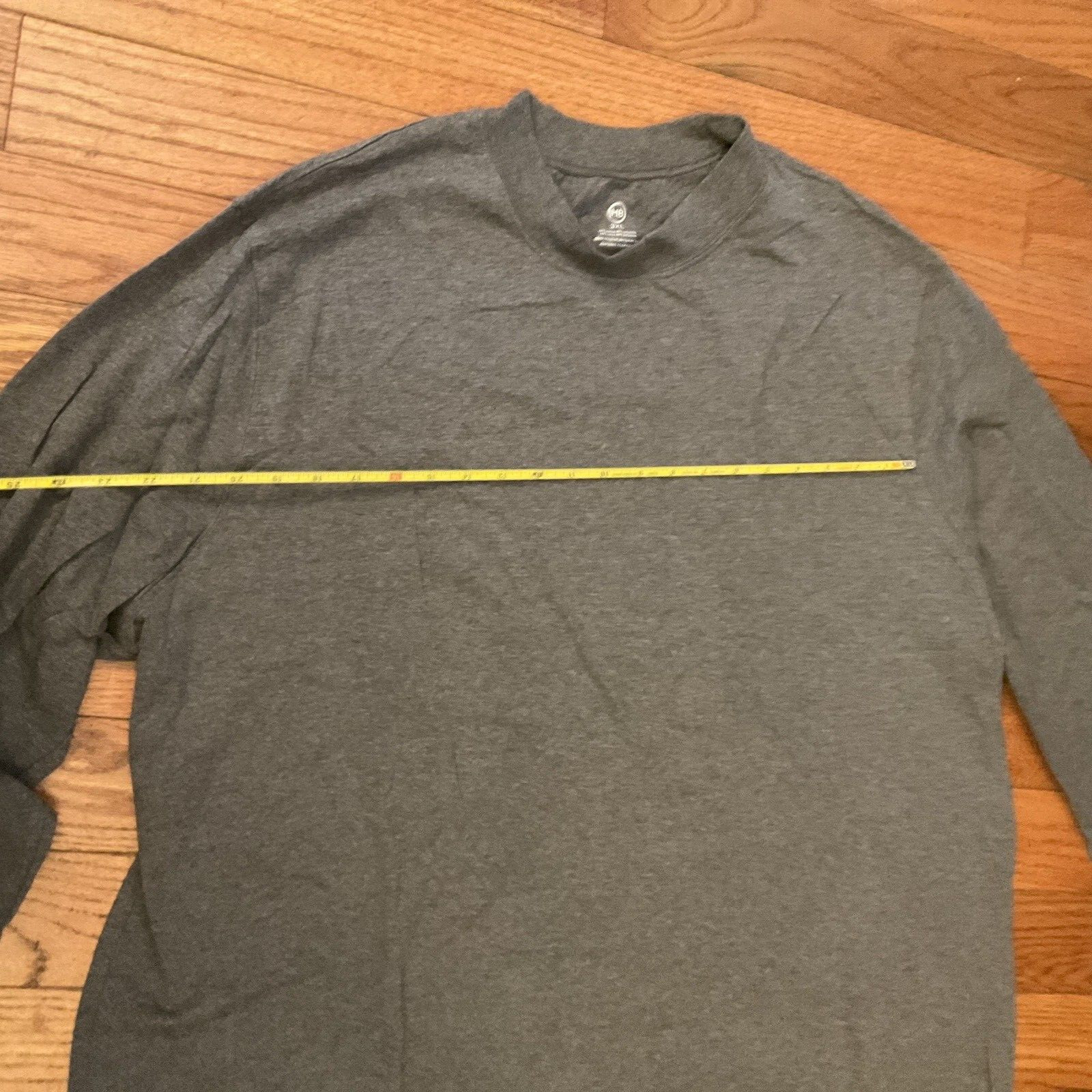 HB Shirt Grey 3XL Men’s Long Sleeve 60 Cotton 40 Poly Classic Outdoors Fishing